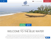 Tablet Screenshot of bluewatersrilanka.com